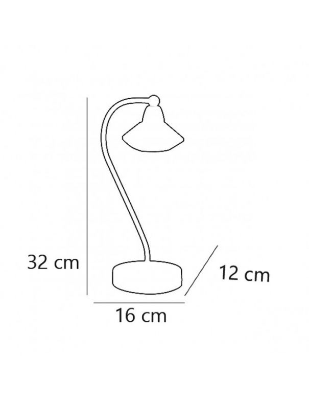 Lámpara portatil dorada oferta