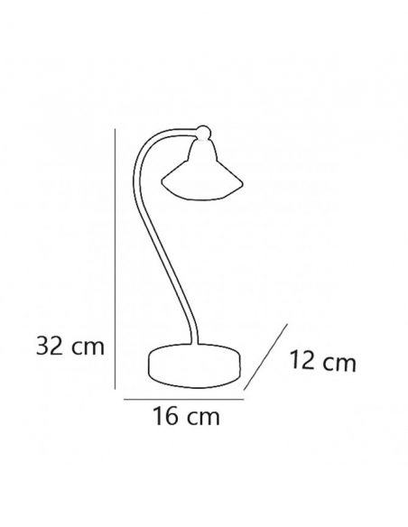 Lámpara portatil dorada oferta