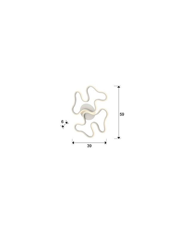 Plafón Aplique Marea Schuller