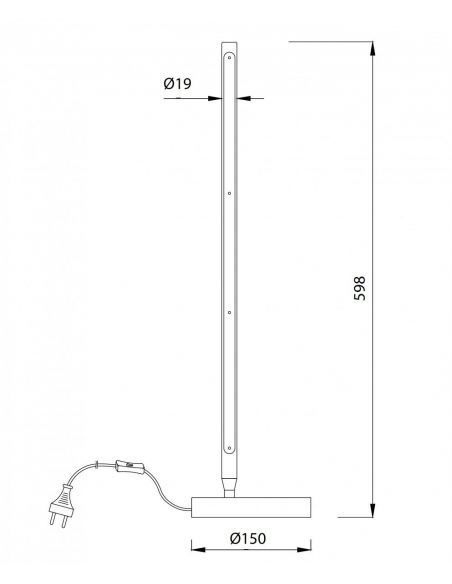 Lámpara de Mesa Torch Mantra