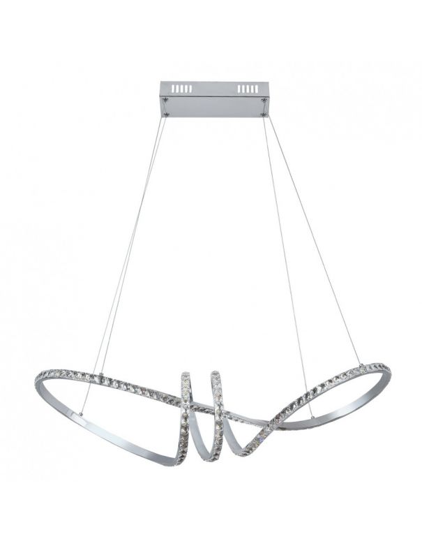 Lámpara Led de Metal y Cristal