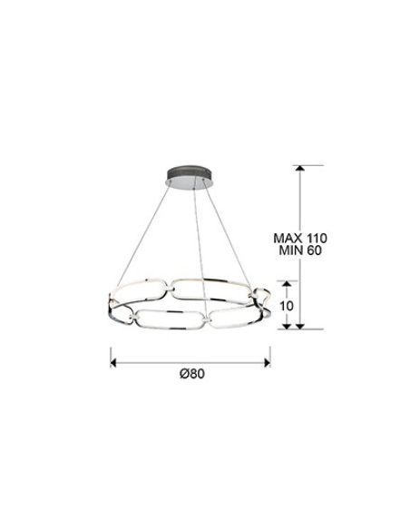 Lámparas Colette Cromo