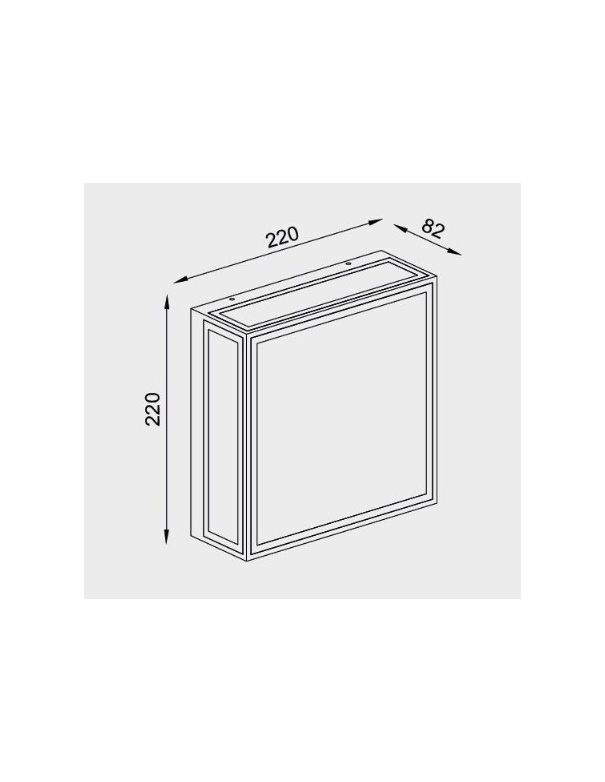 Aplique Exterior Bachelor Mantra  Blanco