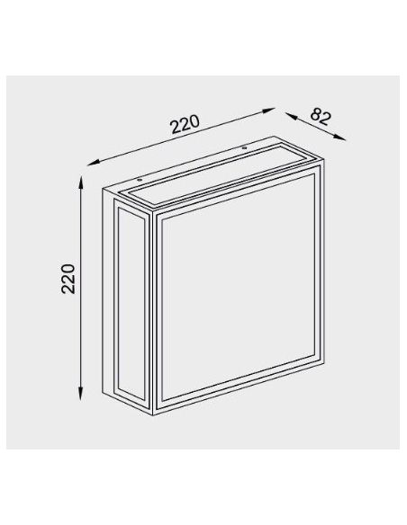 Aplique Exterior Bachelor Mantra  Blanco