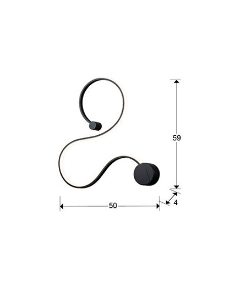 Aplique Grafos Negro Schuller