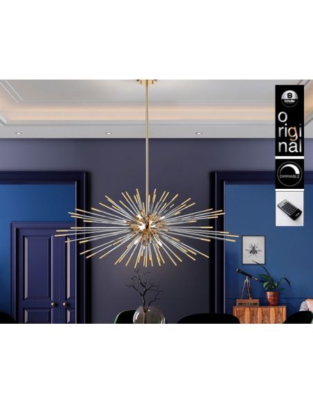 Lámpara Evasión Oro Dimable con Mando