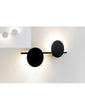 Aplique Eris Blanco o Negro 2 Luces