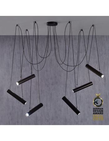 Lámpara Pepo Blanco o Negro 6 luces Mate Olé by FM