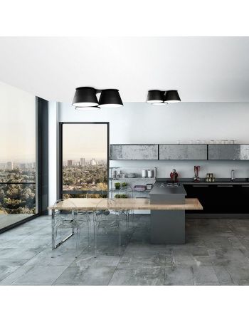 Plafón Sento 50 cm Blanco o Negro