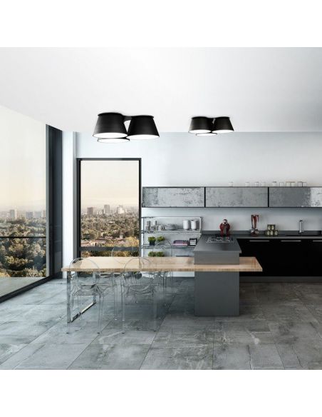 Plafón Sento 50 cm Blanco o Negro