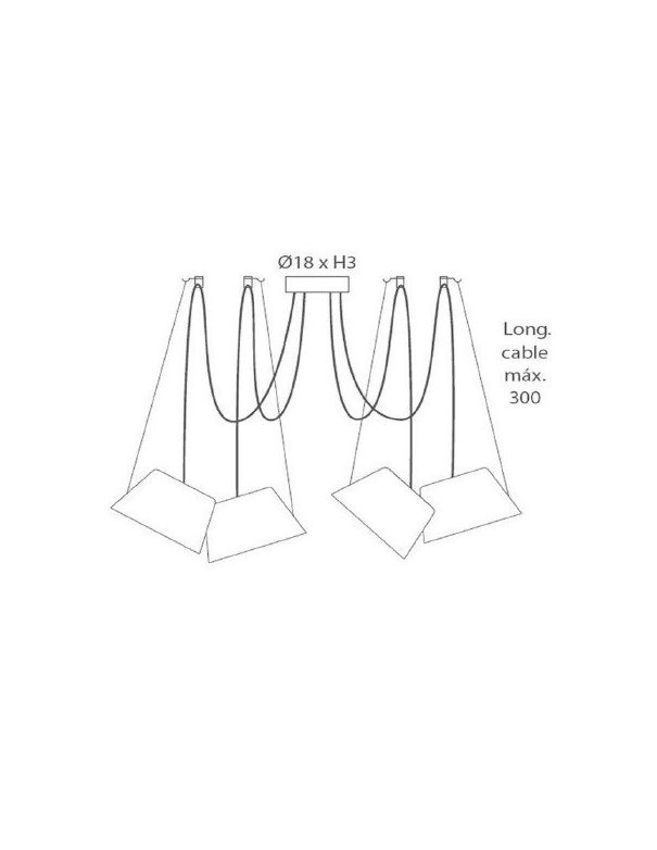 Lámpara Sento 6 Luces Blanco