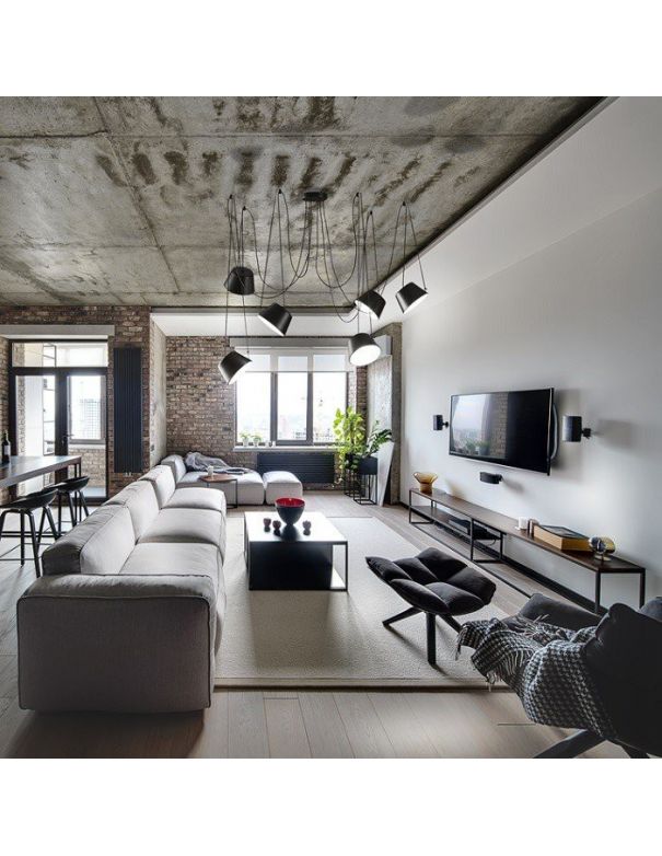 Lámpara Sento 6 Luces Negro