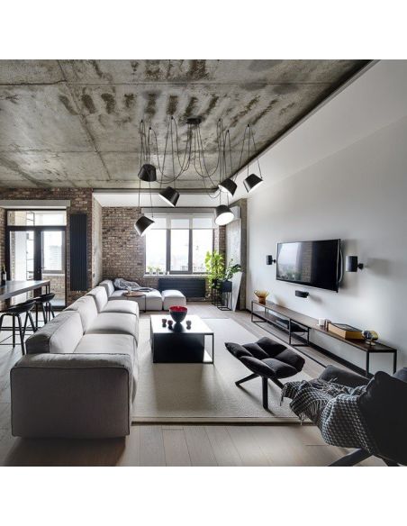 Lámpara Sento 6 Luces Negro