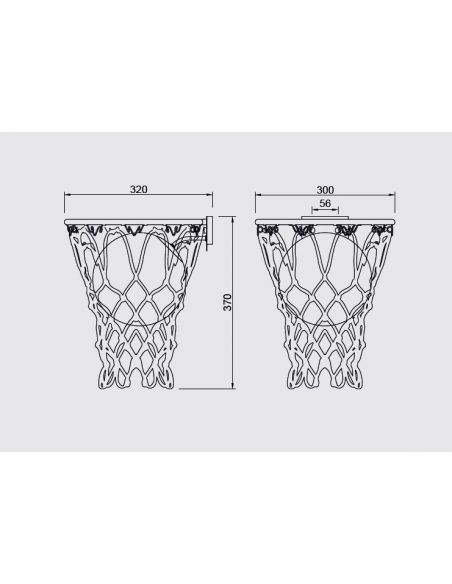Aplique de Pared Basketball Blanco Mantra