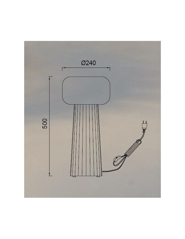 Lámpara de Mesa Faro Blanca Mantra