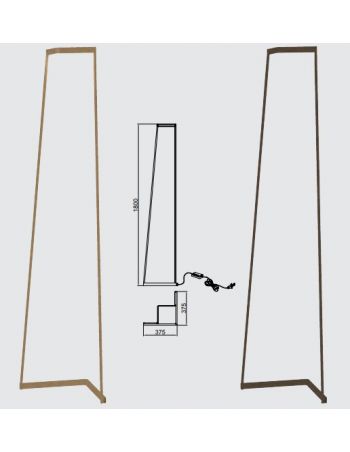 Lámpara de Pie Minimal Oro y Savia Mantra