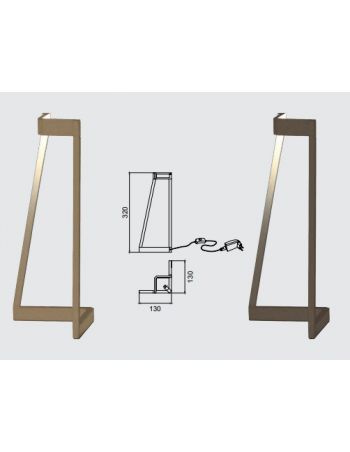 Lámpara de Mesa Minimal Oro y Savia Mantra