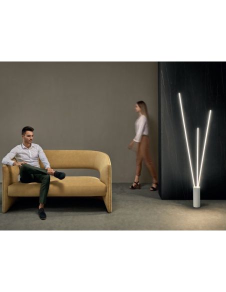 Lámpara de Pie Vertical Blanco Mantra