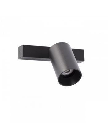 Aplique Plafón de Aluminio Negro