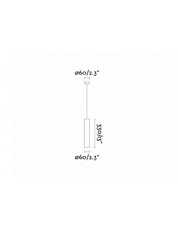 Lámpara Colgante de Aluminio Negro