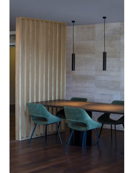 Lámpara Colgante de Aluminio Negro