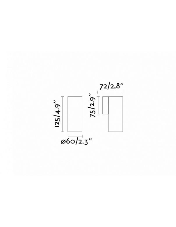 Aplique de Aluminio Negro