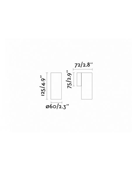 Aplique de Aluminio Negro