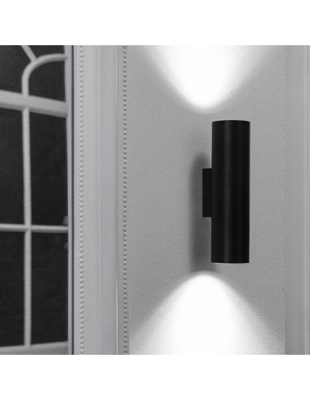 Aplique 2 Luces de Aluminio Negro
