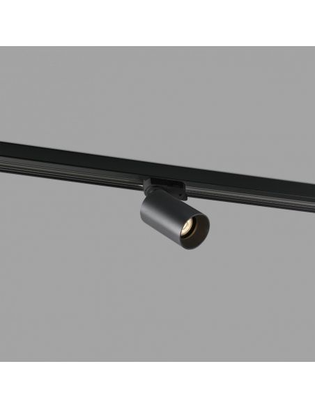 Proyector de Carril GU10 de Aluminio Negro