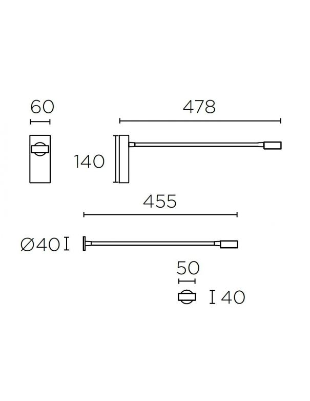Aplique LED Blanco Flexo Confort Visual