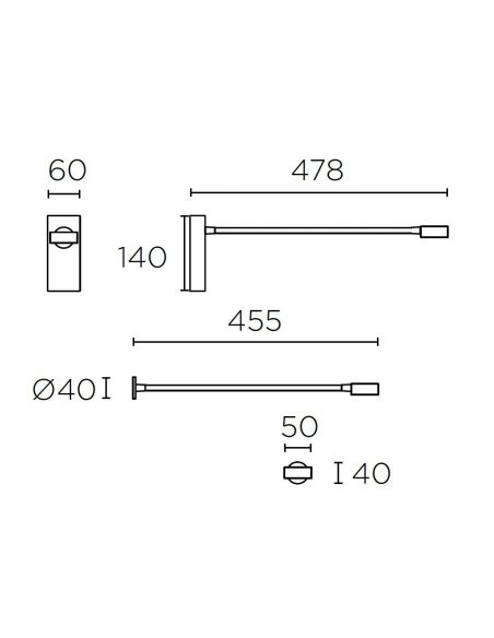 Aplique LED Blanco Flexo Confort Visual