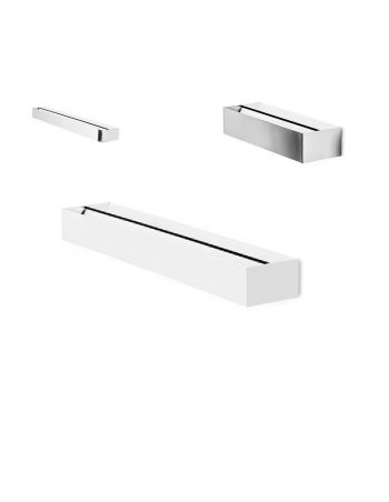 Aplique LED Blanco, Níquel o Cromo 25 cm