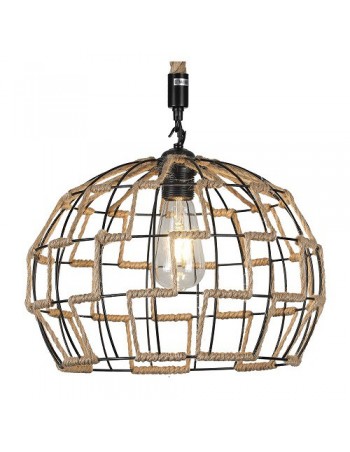 Lámpara Yute Bola Abierta
