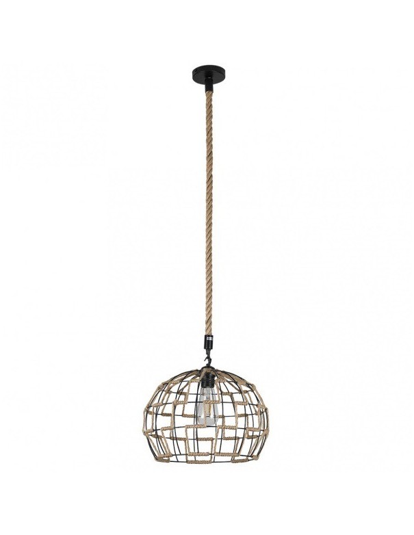 Lámpara Yute Bola Abierta