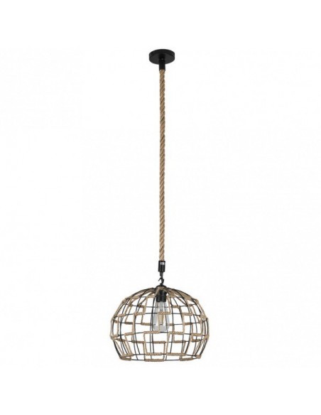 Lámpara Yute Bola Abierta