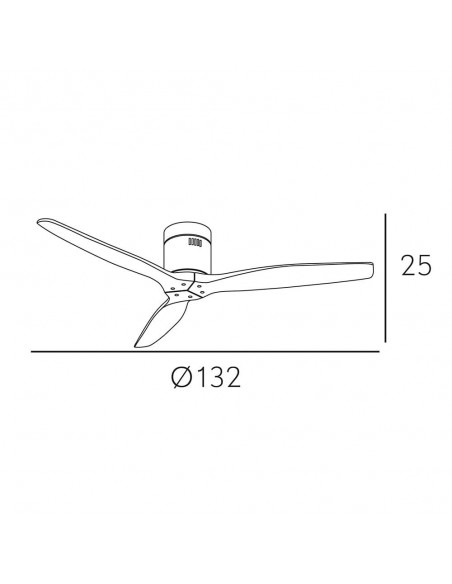 Ventilador de Techo sin Luz