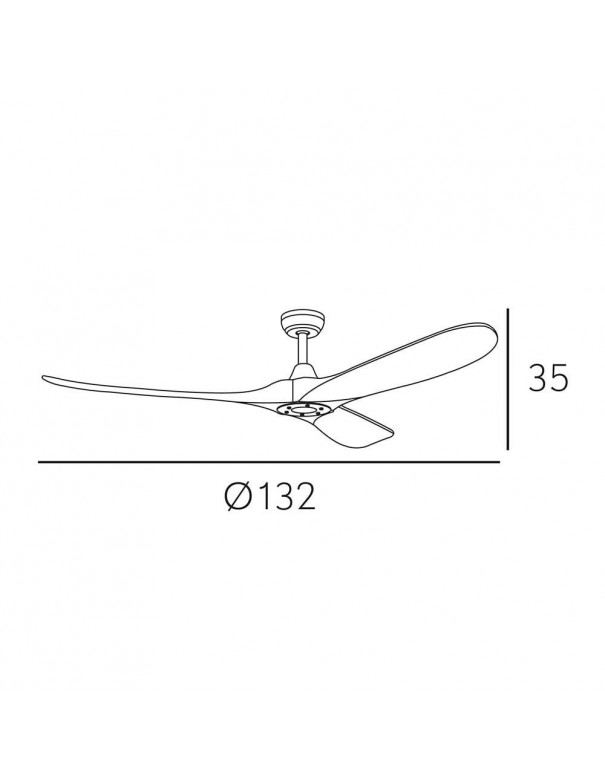Ventilador de Techo Marín sin Luz