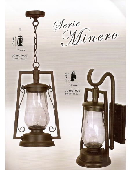 Lámpara Minero