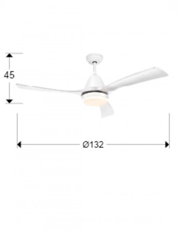ventilador aspas blanco medidas