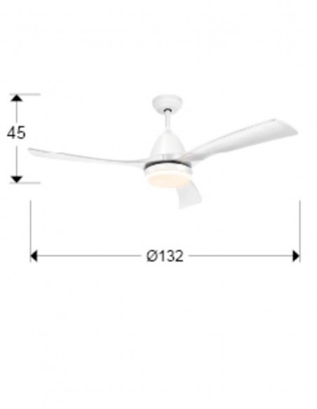 ventilador aspas blanco medidas