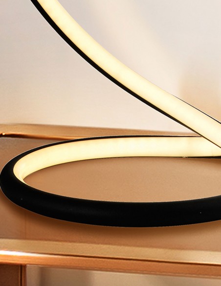 lampara de mesa infinito negro