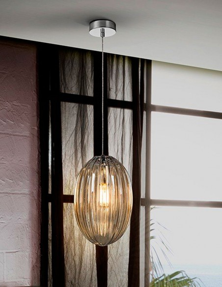 Lámpara Ovila Coñac 20cm de Schulle Oferta