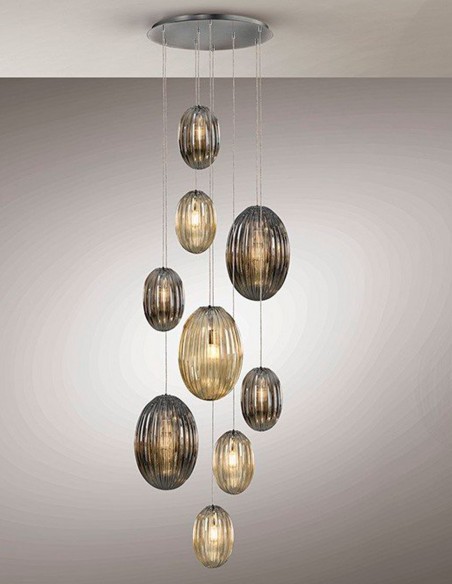 lampara ovila schuller 9 luces