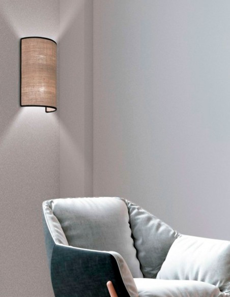 Aplique Dafne tejido tela tostado