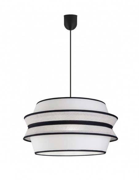 Lámpara de techo con tejido combinado