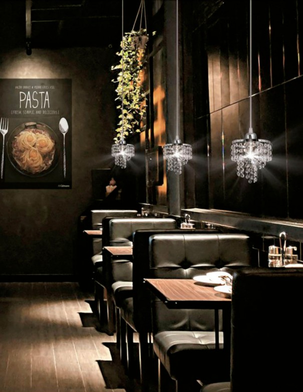 Oferta en lámpara para barra de bar.