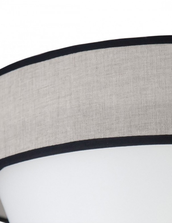 Lámpara macera pequeña blanca y visón