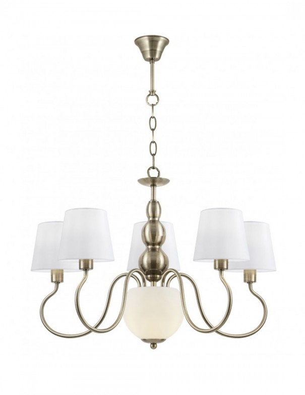 Lámpara metal envejecido con pantalla