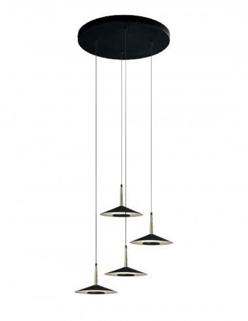 lampara orion negro cuero