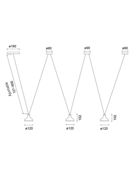 Lámpara Sirio Mantra Adaptable